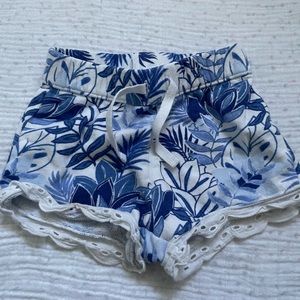 Janie & Jack Blue Tropical Shorts